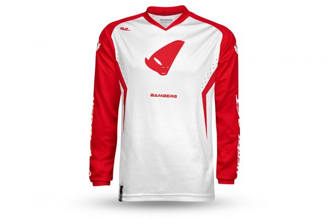 Maglia Motocross Bamberg Ufo Grigio/nero Rosso/bianco